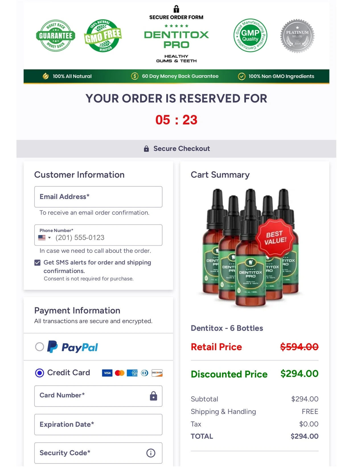 Dentitox-Pro-Checkout